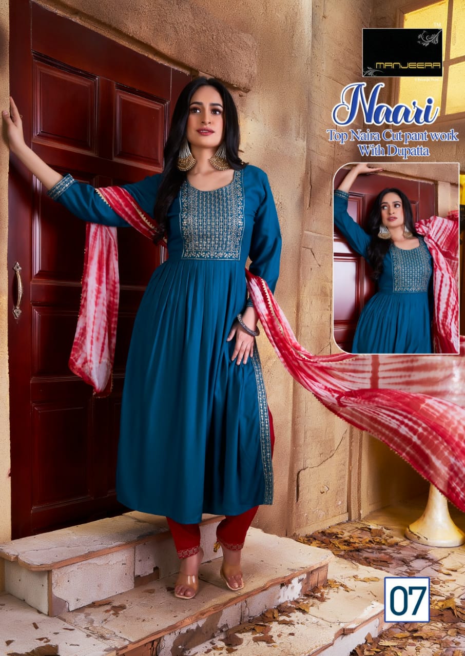 Manjeera Naari Fancy Wholesale Readymade Salwar Suits Catalog